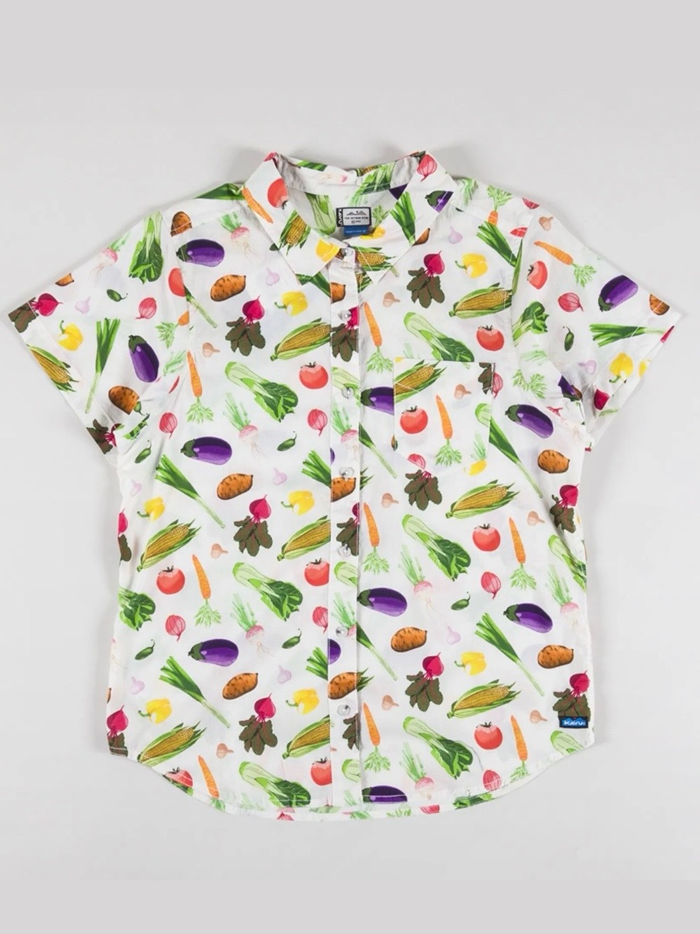 Kavu Girl Party Short Sleeve Shirt Veggie Lover Women’s